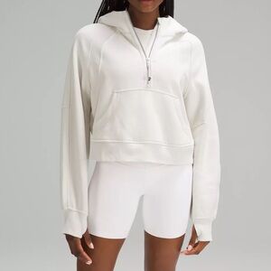 Lululemon Beige Scuba Half-Zip Hoodie